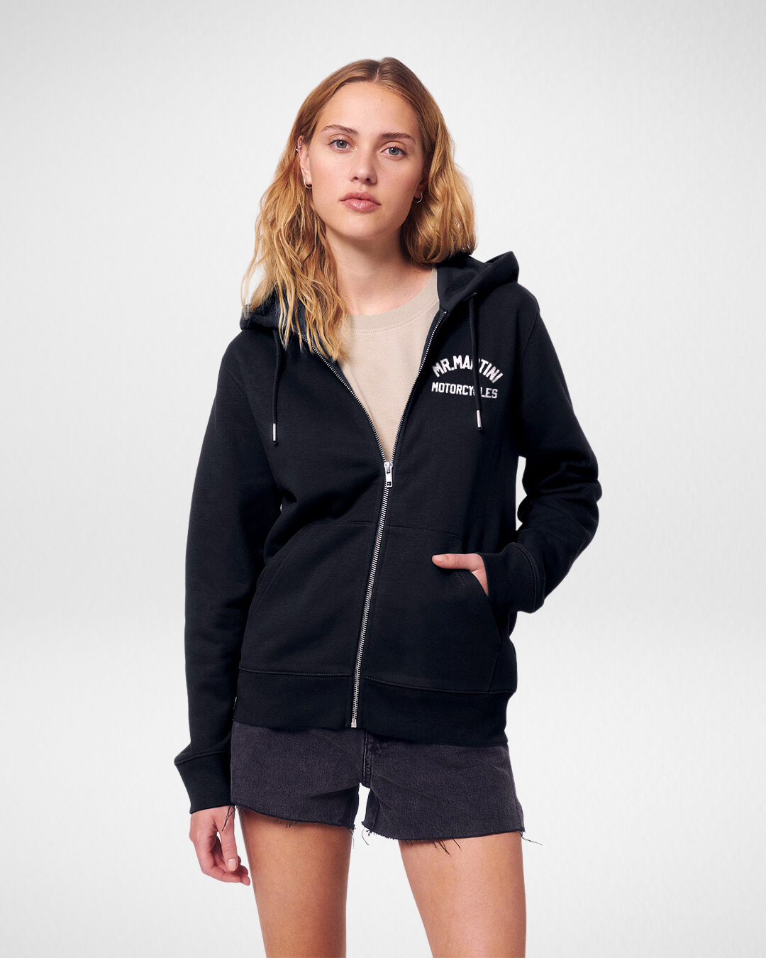 Classic Zip Hoodie - Black