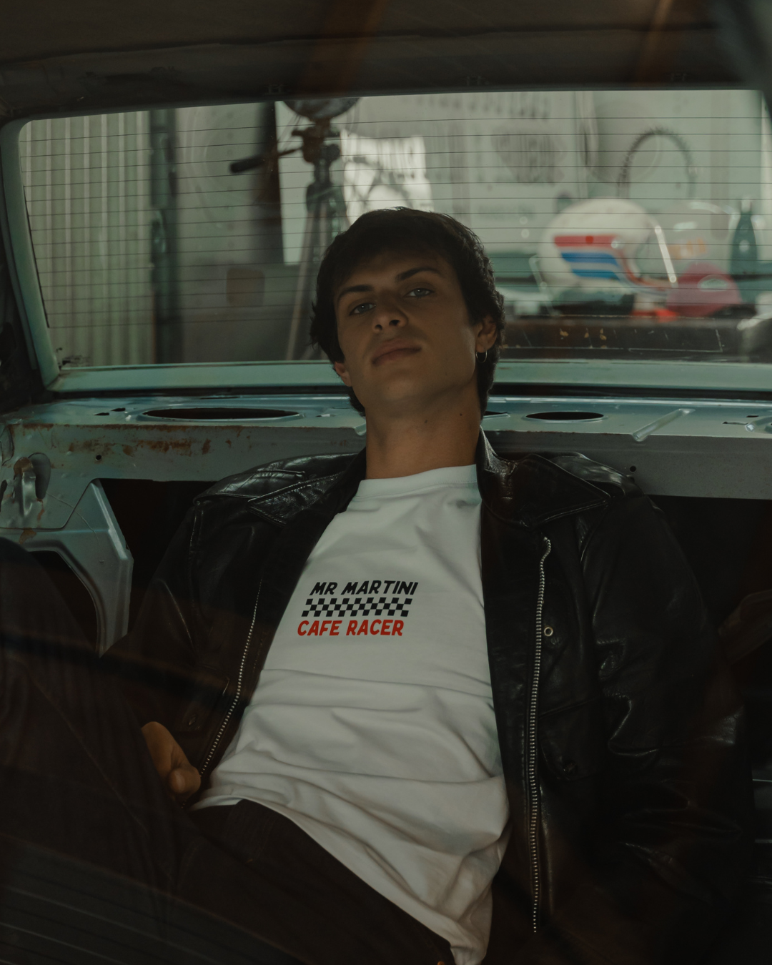 Cafe Racer Tee - White